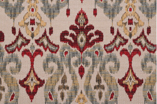Swavelle/Mill Creek Sandoa Latex Backed Chenille Tapestry Upholstery Fabric in Flame 