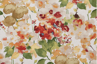 Swavelle/Mill Creek Twillingate-Parkside Printed Cotton Drapery Fabric in Spice 