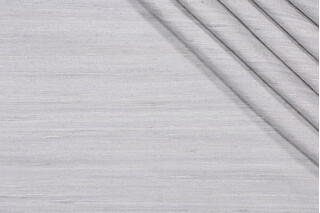 Savannah Silk Decorator Fabric in Silver