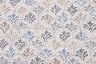 Magnolia Home Countess Printed Cotton Drapery Fabric in Harbor