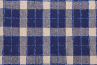 Fonthill Kottur Check Woven Decorator Fabric in Sapphire