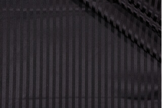 Covington Crown Stripe Woven Decorator Fabric in 947-Noir