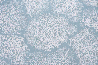 Magnolia Home Ariel Printed Cotton Drapery Fabric in Ocean