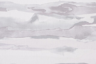 Poppy Wave Printed Drapery Fabric in Heather