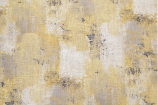 Covington Antalya Printed Linen Blend Drapery Fabric in 811-French Yellow