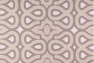 HGTV Home Turtle Shell Printed Cotton Drapery Fabric in Quartz