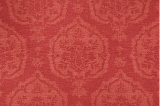 Thibaut Istanbul Damask F97149 Printed Cotton Drapery Fabric in Rust