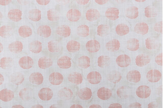 Ellen Degeneres Silva Spots Printed Cotton Drapery Fabric in Blush