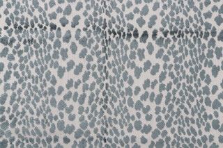 TFA Seeing Spots Latex Backed Velvet Upholstery Fabric in Aqua