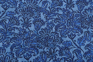 Tommy Bahama Batiking Printed Polyester Outdoor Fabric in Baltic