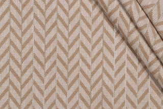P Kaufmann Walker Woven Chenille Upholstery Fabric in Flax