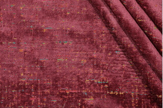 P Kaufmann City Lights Woven Chenille Velvet Upholstery Fabric in Bordeaux
