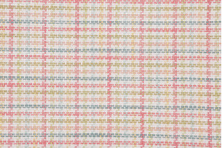Covington Chatham Plaid Woven Upholstery Fabric in 747-Coral Pink 