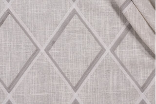 Jennifer Adams Markham Embroidered Drapery Fabric in 920-Heather Grey for Covington