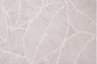 Botanical Woven Chenille Upholstery Fabric in Cream 