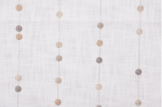 Flynn Embroidered Drapery Fabric in Slate