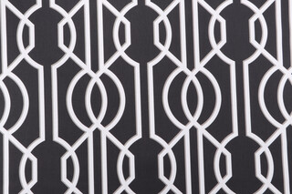 Magnolia Home Deco Printed Cotton Drapery Fabric in Onyx