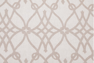 Braemore Printed Linen Drapery Fabric in Linen