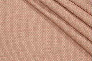 Fonthill Plaza Boucle Woven Upholstery Fabric in Salmon