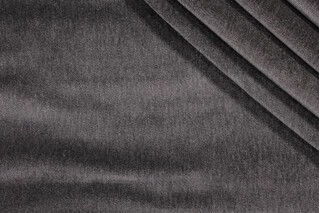 Scalamandre Bay Velvet Upholstery Fabric in Charcoal