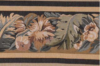 Scalamandre Vercelli Border 6&#39;&#39; Tapestry Border Fabric in Gold/Olive