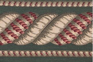 Scalamandre Helix Border 6'' Tapestry Border Fabric in Green