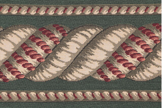 Scalamandre Helix Border 6&#39;&#39; Tapestry Border Fabric in Green