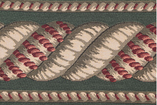 Scalamandre Helix Border 6&#39;&#39; Tapestry Border Fabric in Green