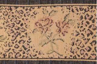 Scalamandre Leopard Rose Border 6&#39;&#39; Tapestry Border Fabric in Gold