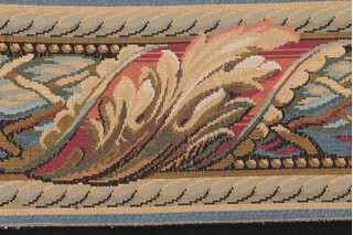 Scalamandre Versilia 9&#39;&#39; Border Tapestry Border Fabric in Beige/Red/Blue