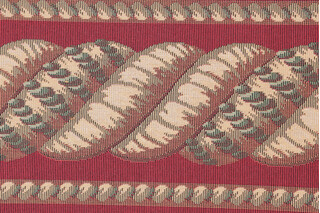 Scalamandre Helix Border 6'' Tapestry Border Fabric in Red