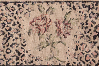 Scalamandre Leopard Rose Border 6&#39;&#39; Tapestry Border Fabric in Taupe