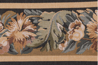 Scalamandre Vercelli 6&#39;&#39; Border Tapestry Border Fabric in Gold/Olive