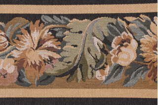 Scalamandre Vercelli 6&#39;&#39; Border Tapestry Border Fabric in Gold/Olive