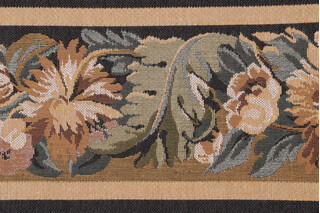 Scalamandre Vercelli 6&#39;&#39; Border Tapestry Border Fabric in Gold/Olive