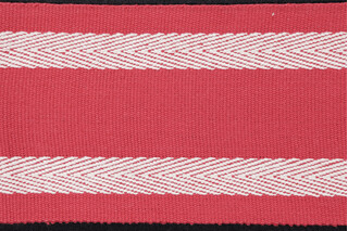 Scalamandre Narrow Chevron Border 4&#39;&#39; Woven Border Fabric in Red