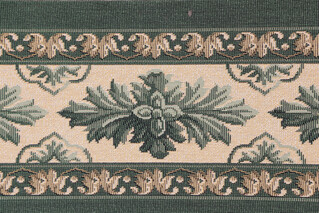 Scalamandre Madrid 6&#39;&#39; Border Tapestry Border Fabric in Green