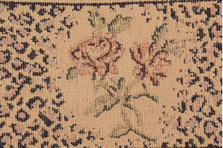 Scalamandre Leopard Rose Border 6&#39;&#39; Tapestry Border Fabric in Gold