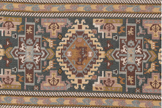 Scalamandre Ville 8&#39;&#39; Tapestry Border Fabric in Brown/Beige/Green