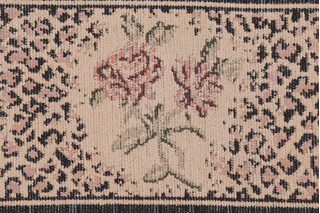 Scalamandre Leopard Rose Border 6&#39;&#39; Tapestry Border Fabric in Taupe