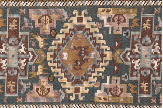 Scalamandre Ville 8&#39;&#39; Border Tapestry Border Fabric in Brown/Beige/Green 
