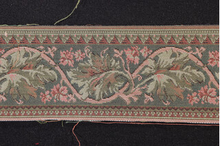Scalamandre Leaves 3&#39;&#39; Border Tapestry Border Fabric in Green 