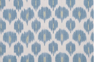 Scalamandre Amara Ikat Weave Decorator Fabric in Peacock 