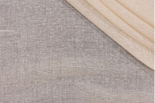 Fossil 120 inch Sheer Moire Drapery Fabric in Parchment 