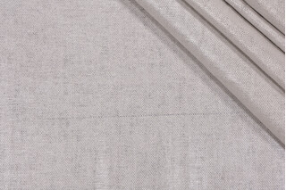 Fabricut Metallica Glazed Decorator Fabric in Nickel 