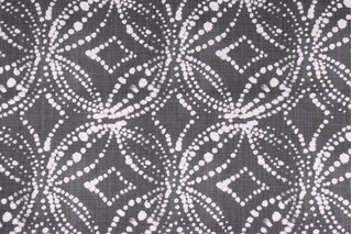 Premier Prints Gerardo Printed Slubbed Cotton Canvas Drapery Fabric in Black Flame