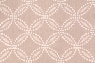 Waverly Circle Back Embroidery Drapery Fabric in Linen