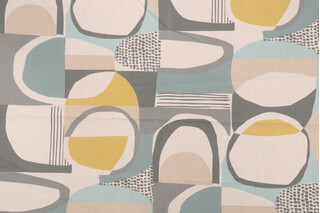 Covington Moyano Printed Cotton Drapery Fabric in 592-Spa