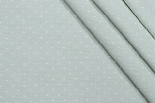 Thibaut Pimlico Dot W7187 Woven Upholstery Fabric in Aqua