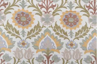 Waverly Santa Maria Printed Cotton Drapery Fabric in Pebble